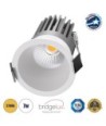 GLOBOSTAR® MICRO-B 60243 Χωνευτό Downlight Σποτ LED 7W 875lm 38° AC 220-240V IP20 Θερμό Λευκό 2700K - Bridgelux COB Chip & TÜV SÜD Driver - Λευκό Ματ - Μ6 x Π6 x Υ7.8cm - Q5cm - 5 Χρόνια Εγγύηση